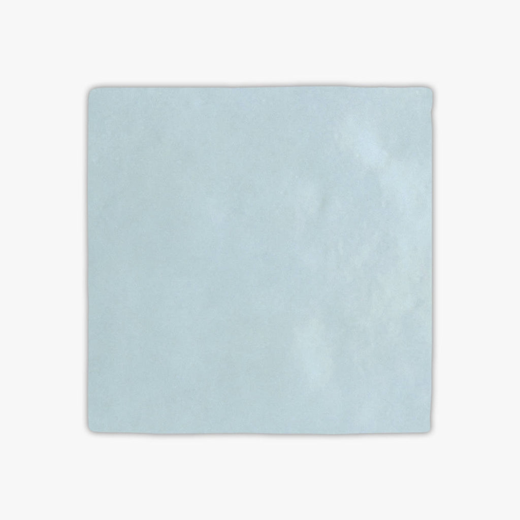 Cloé Baby Blue Glazed 5x5 Ceramic Tile