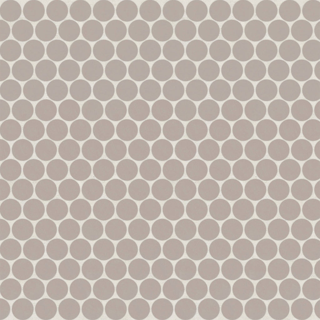 Marin Coastal Cliff 3/4 Penny Round Matte Ceramic Mosaic