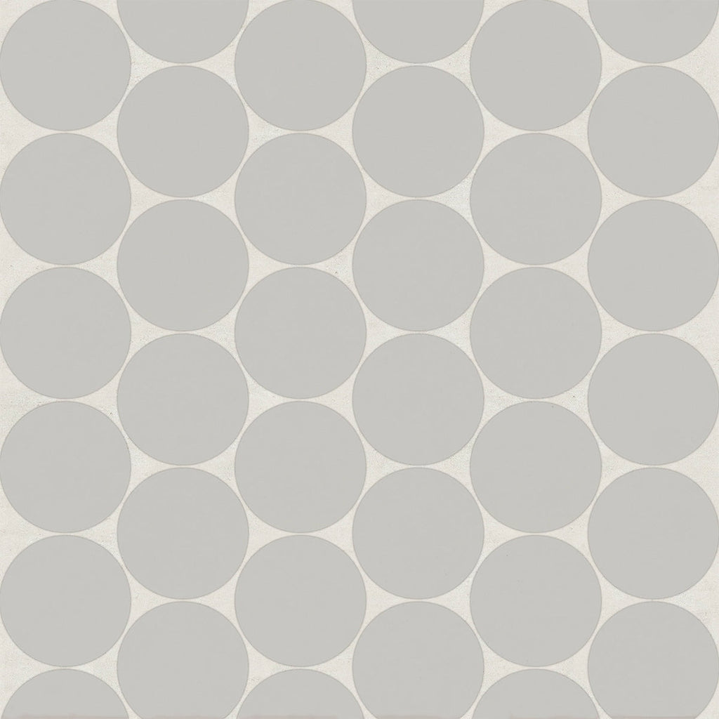 Marin Pebble Gray Penny Round Matte Ceramic Mosaic