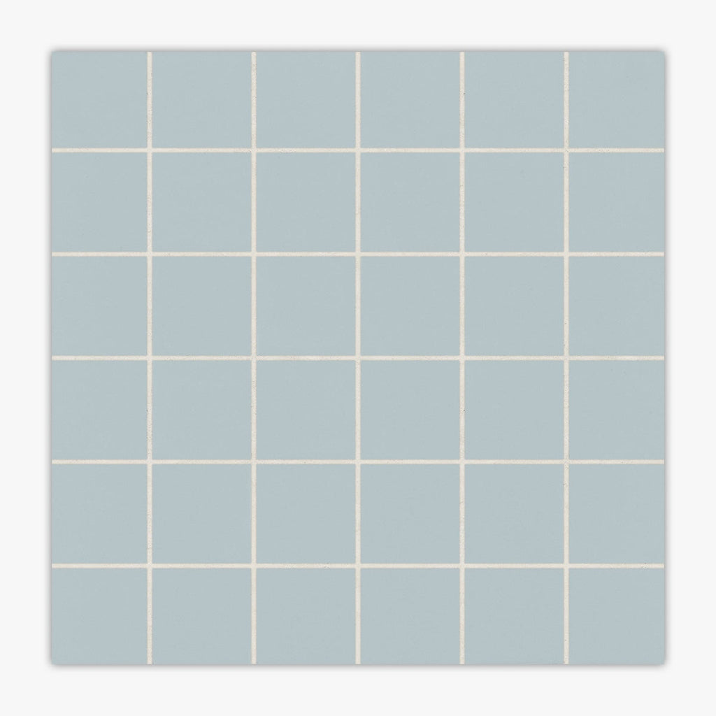 Marin Misty Blue Square Matte Ceramic Mosaic