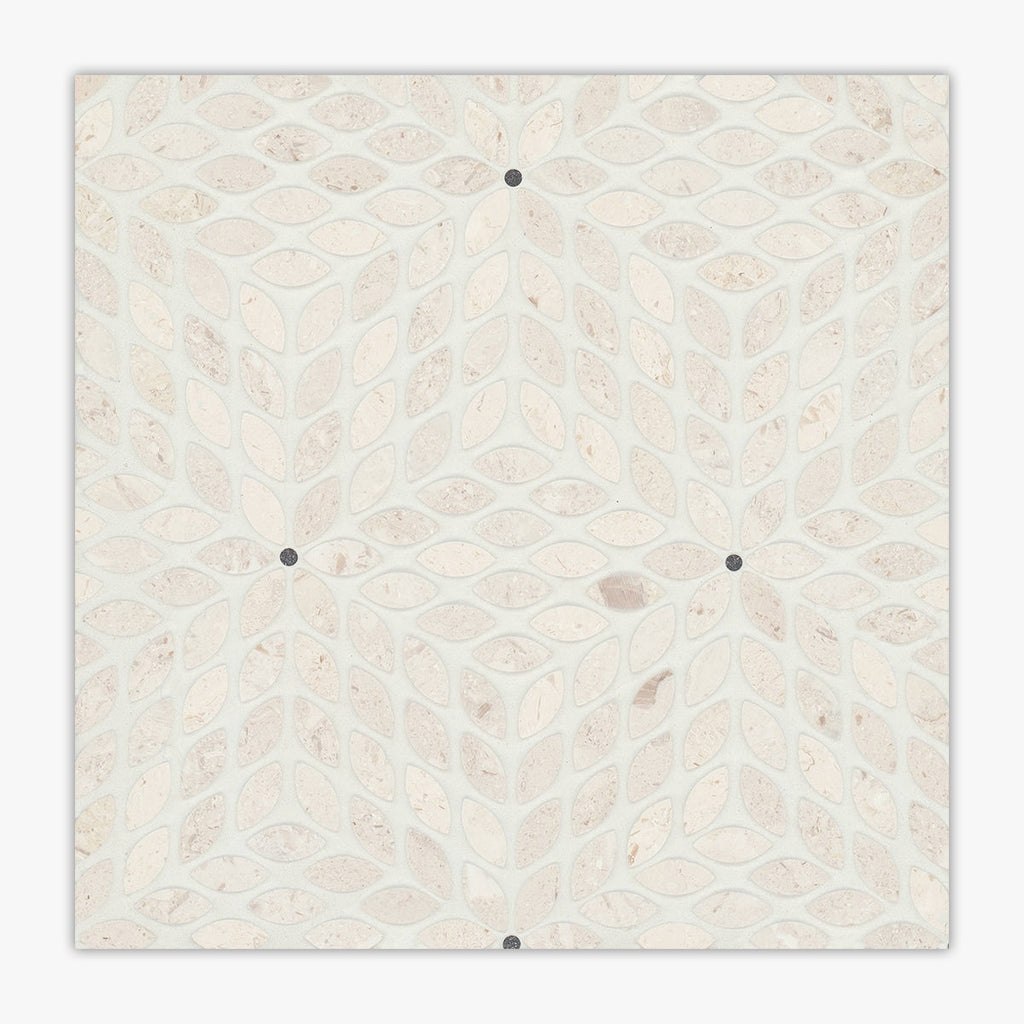 Celeste Mayra Beige, Basalt Honed Blend Marble Mosaic