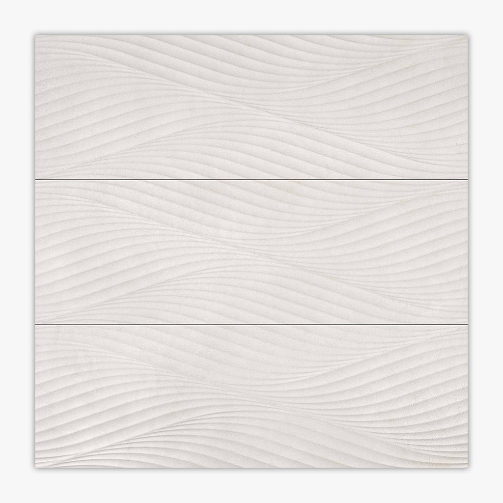 Donna Sand Matte Wave Ceramic Tile