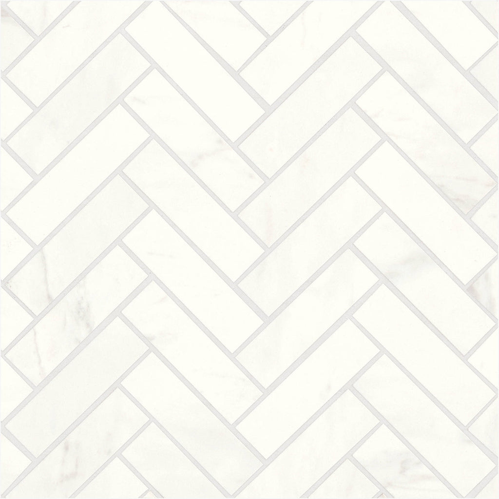 Magnifica Luxe White 1x4 Honed Mosaic