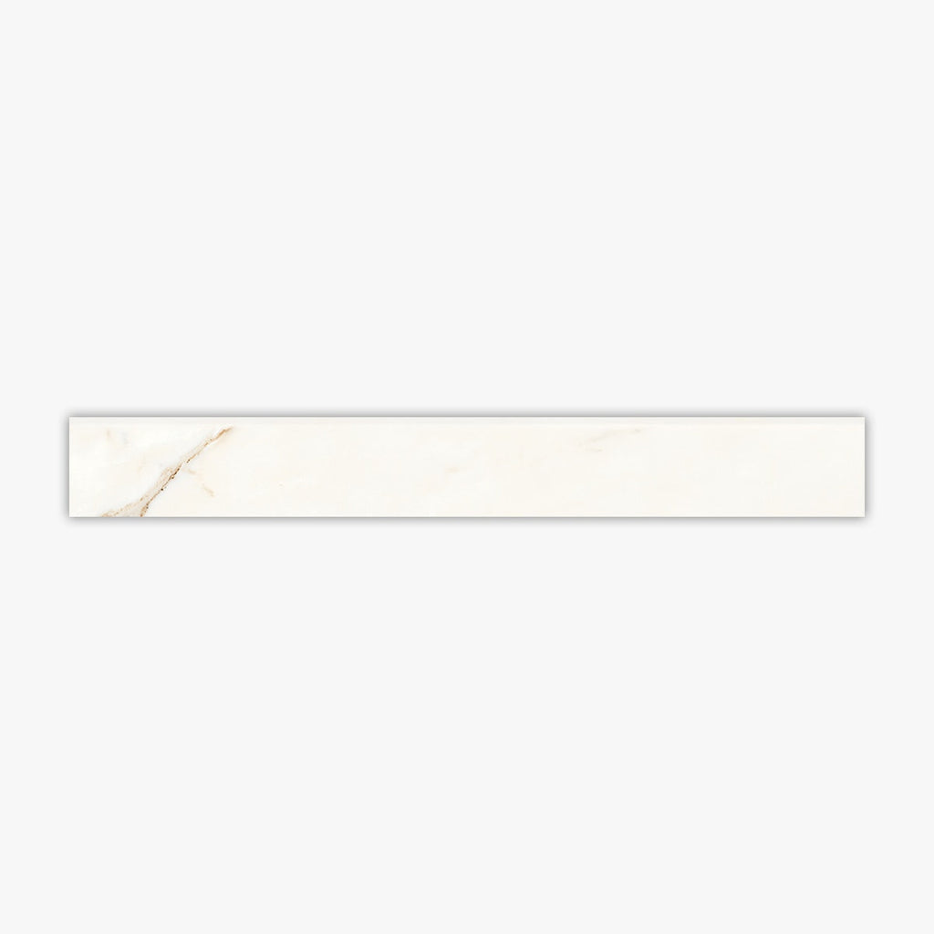 Magnifica Calacatta Oro 3x24 Bullnose Honed Molding