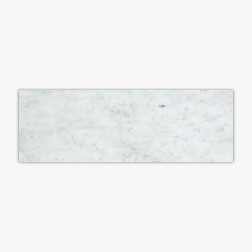 Italian Carrara Polished 4x12 Marble Tile