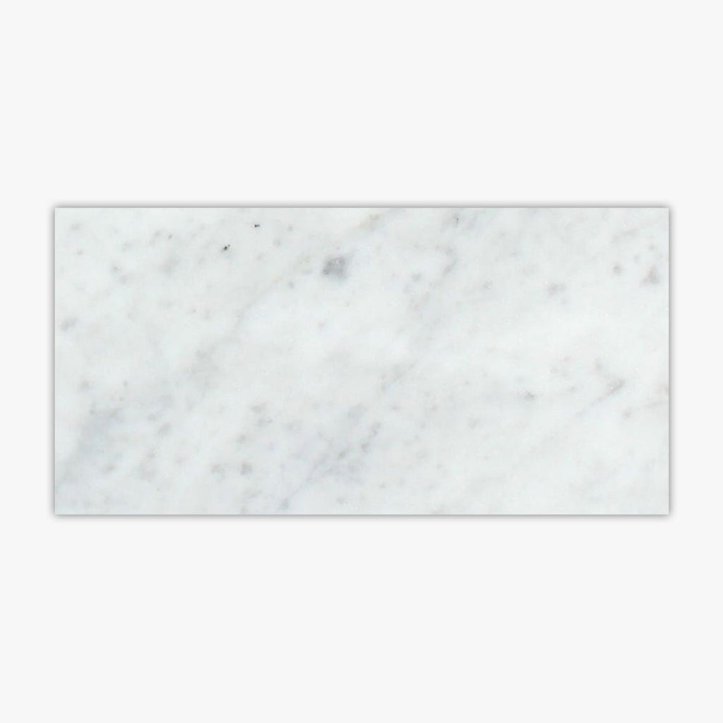 Italian Carrara Polished 12x24 Marble Tile