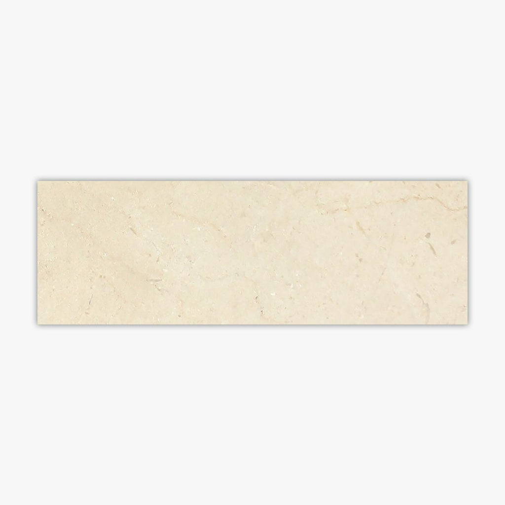 Crema Marfil Polished 4x12 Marble Tile