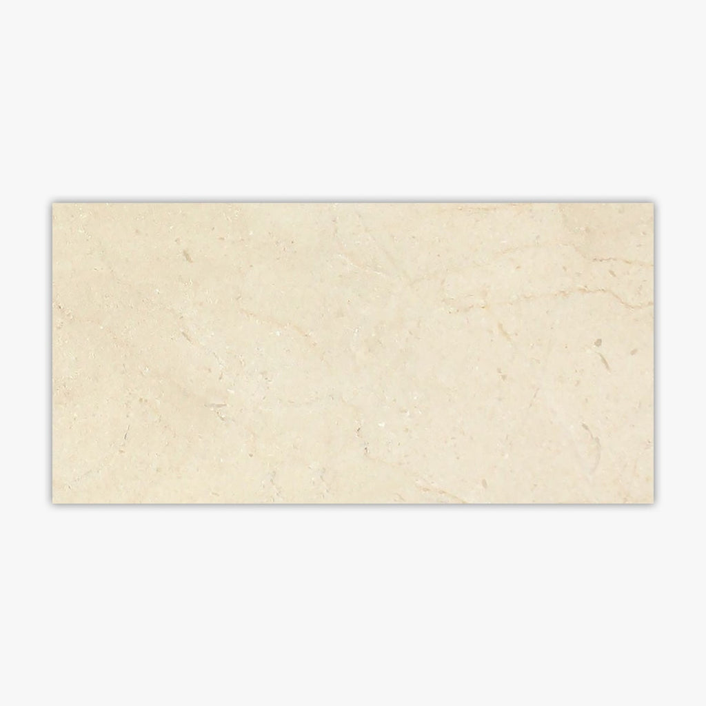 Crema Marfil Polished 6x12 Marble Tile