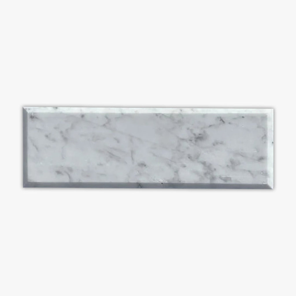 Italian Carrara Honed 4x12 Subway Marble Tile