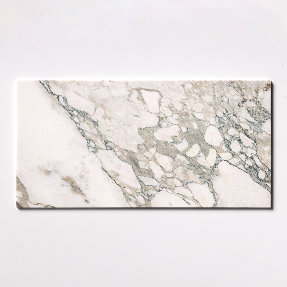 Calacatta Green Honed 12x24 Marble Tile