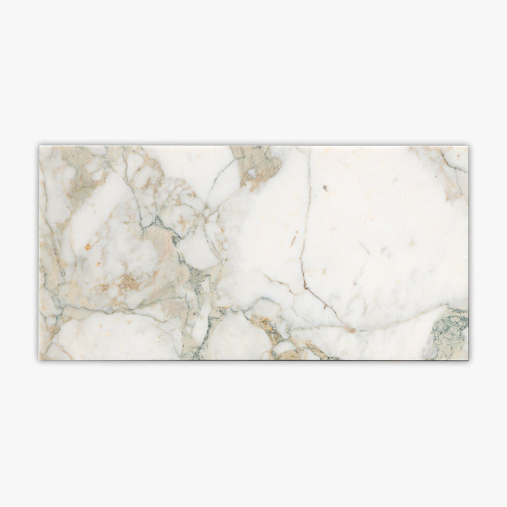 Calacatta Green Polished 12x24 Marble Tile