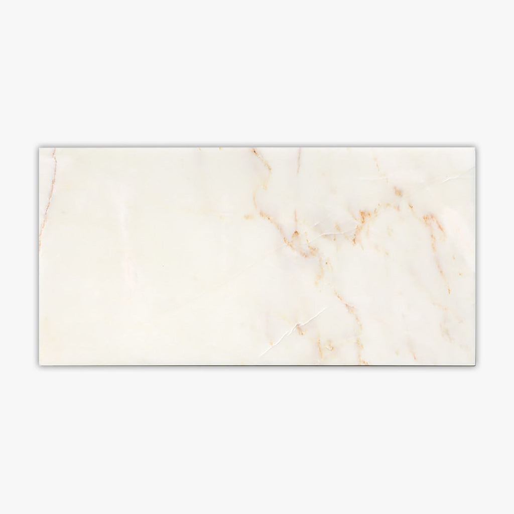 Calacatta Amber Polished 12x24 Marble Tile