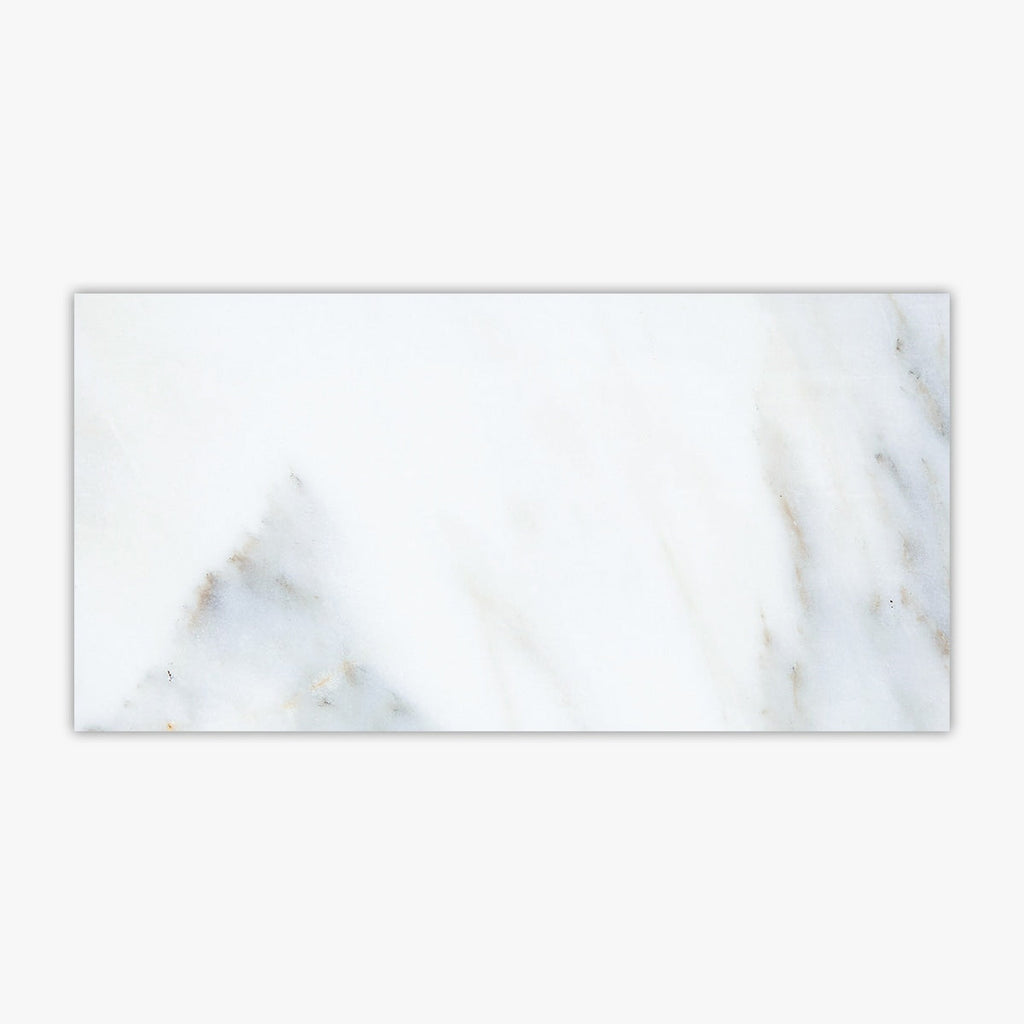 Calacatta Verde Polished 3x6 Marble Tile