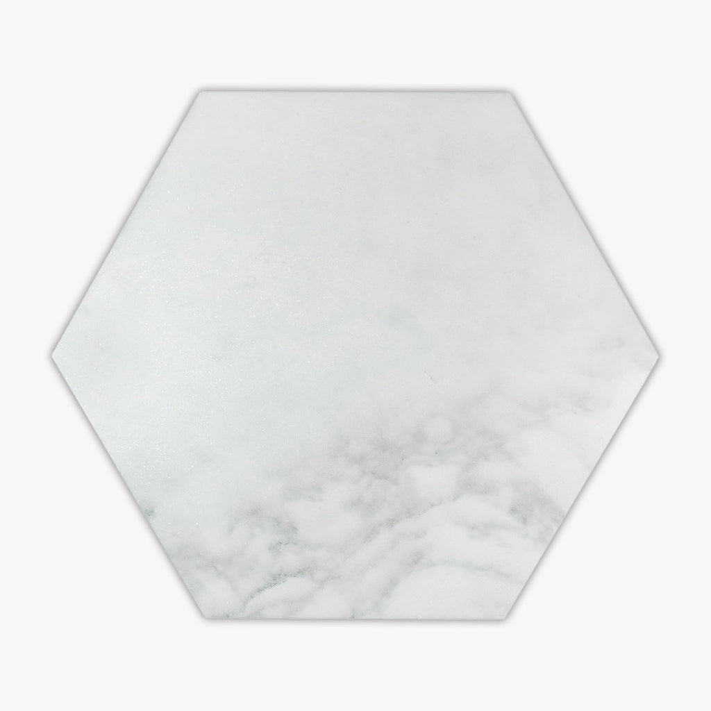 Calacatta Verde Polished 10 INCH Hexagon Marble Mosaic