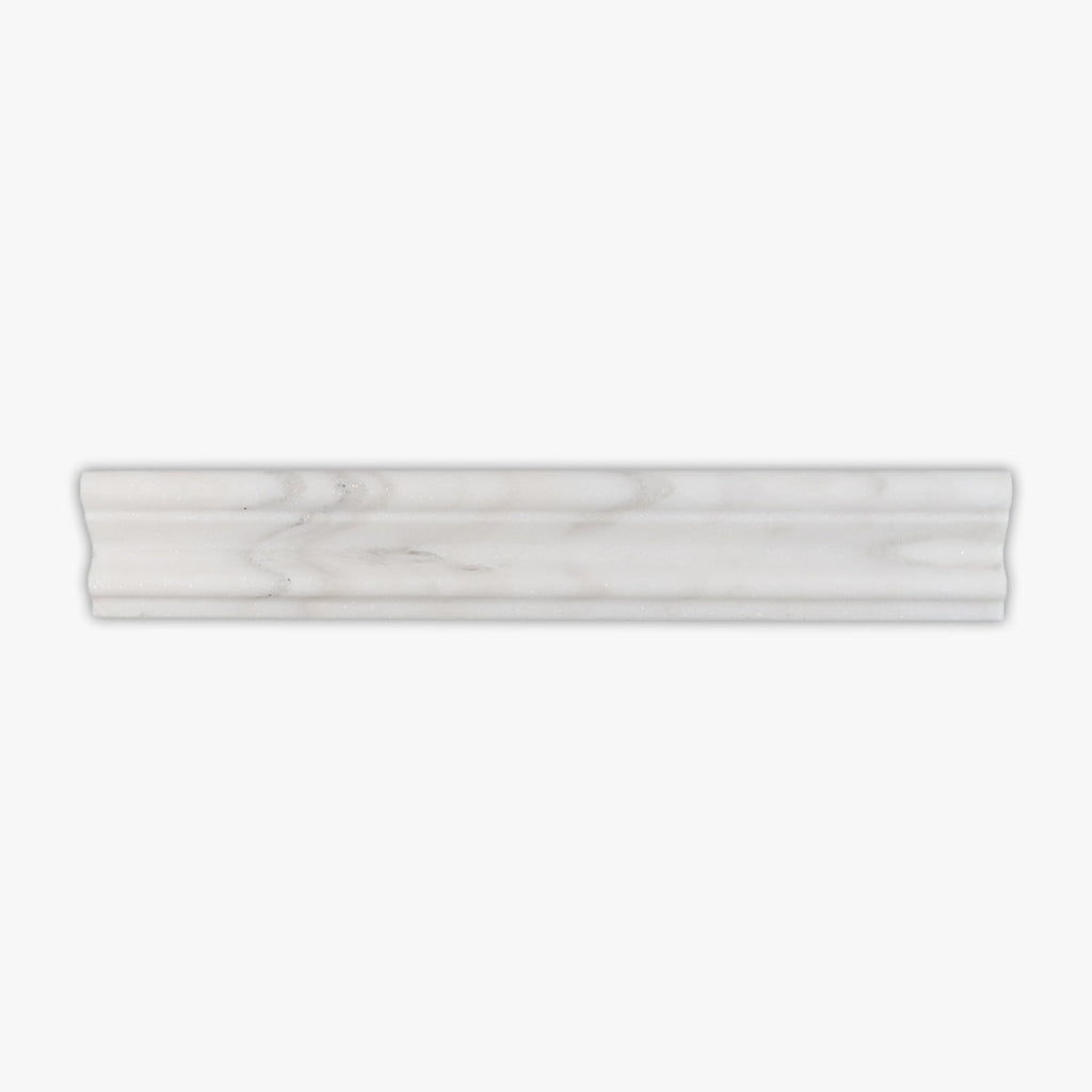 Calacatta Verde Polished Milano Chair rail Marble Molding