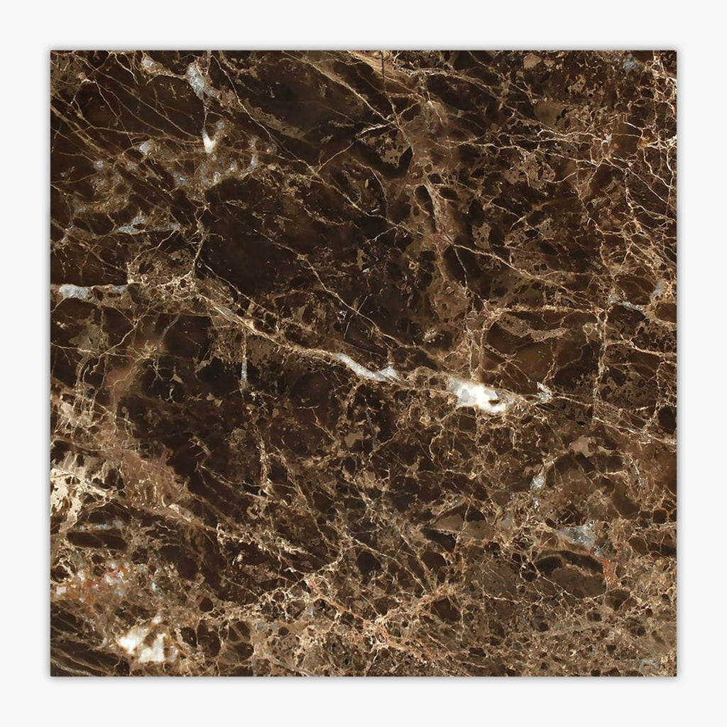 Emperador Dark Polished 12x12 Marble Tile