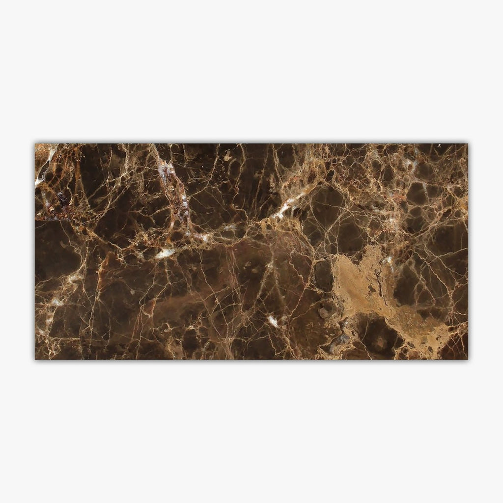 Emperador Dark Polished 12x24 Marble Tile