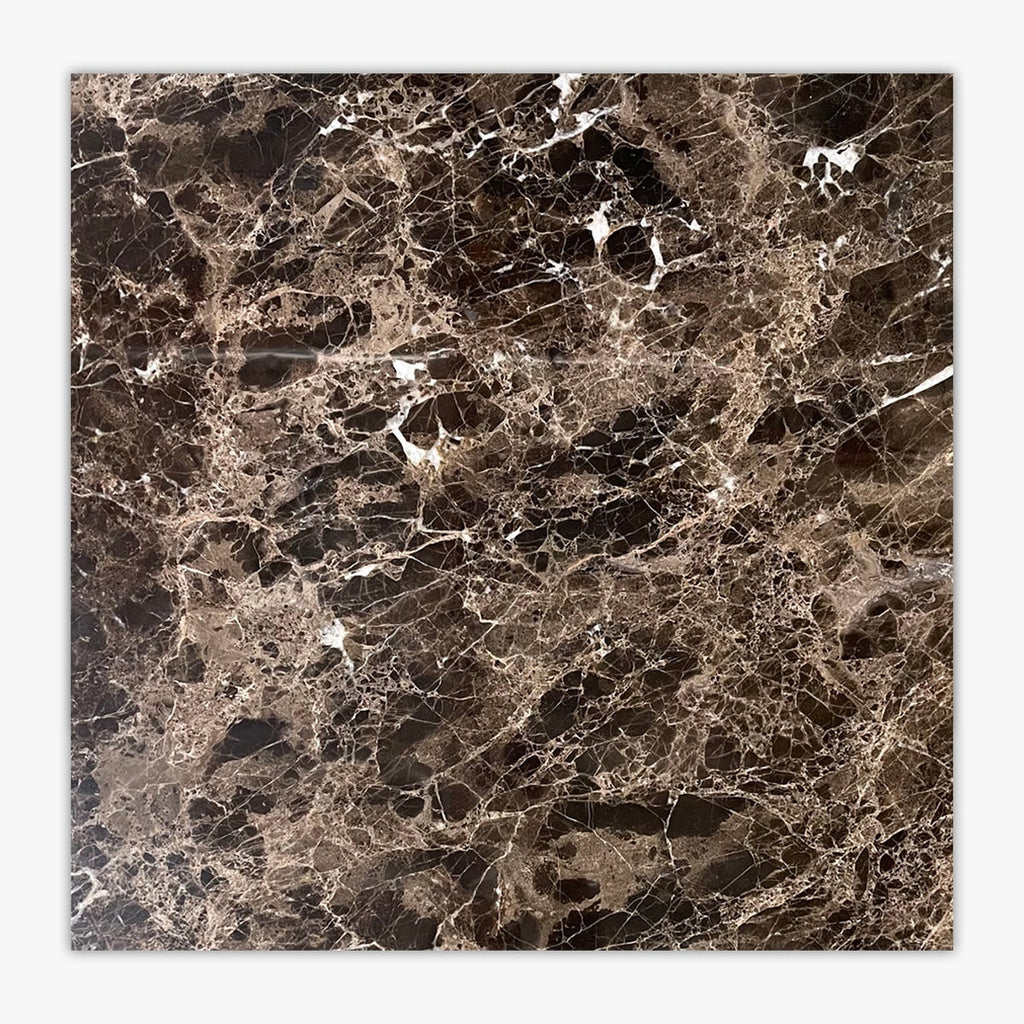 Emperador Dark Polished 24x24 Marble Tile