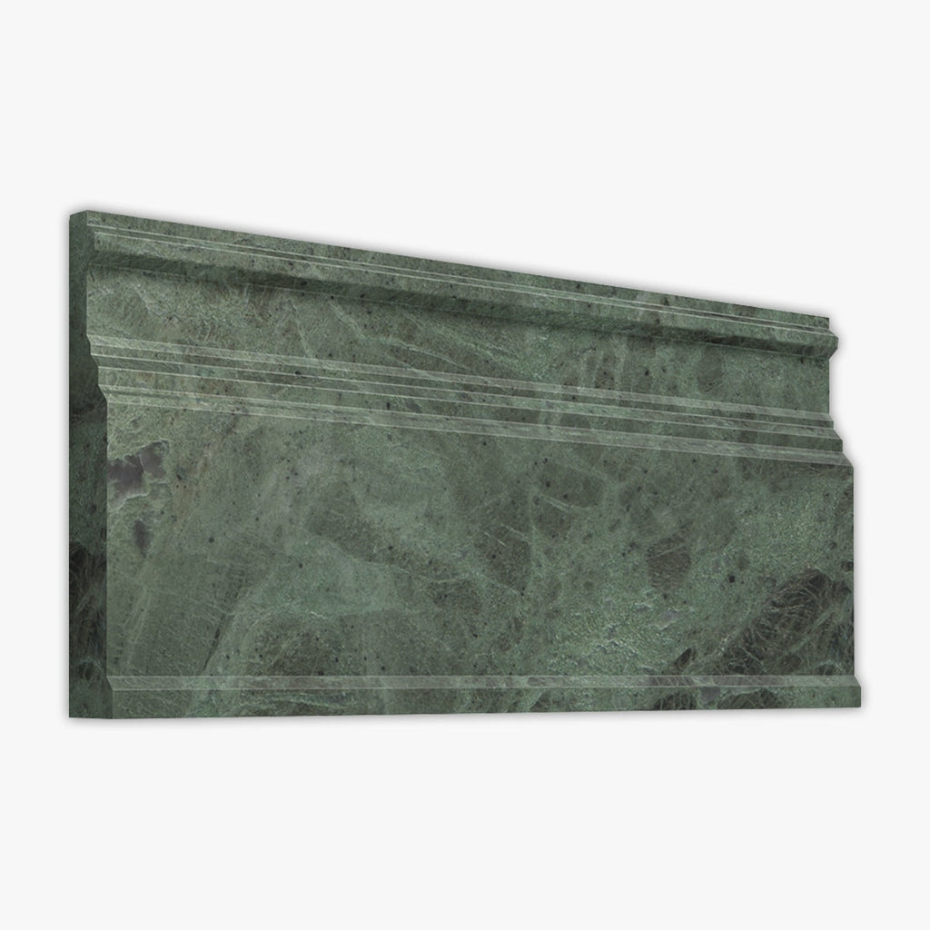 Verde Tia Honed Modern Base Marble Molding