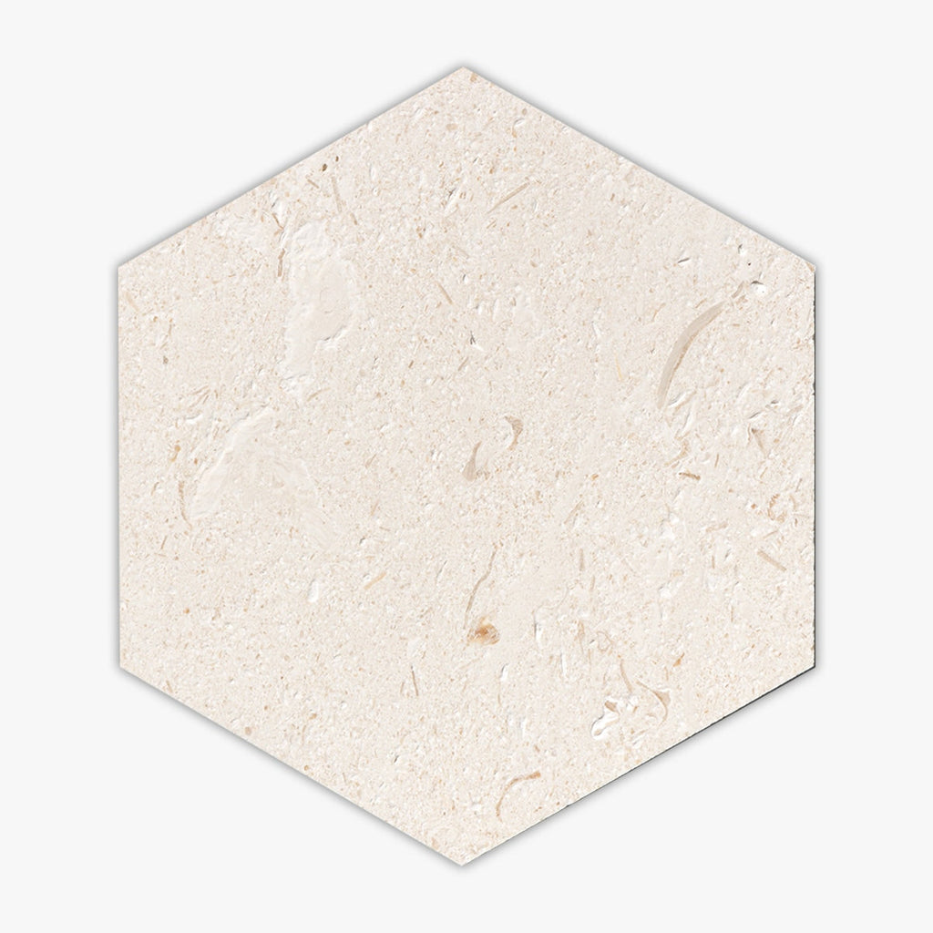Desert Path Brushed 8 Inch Hexagon Mosaic