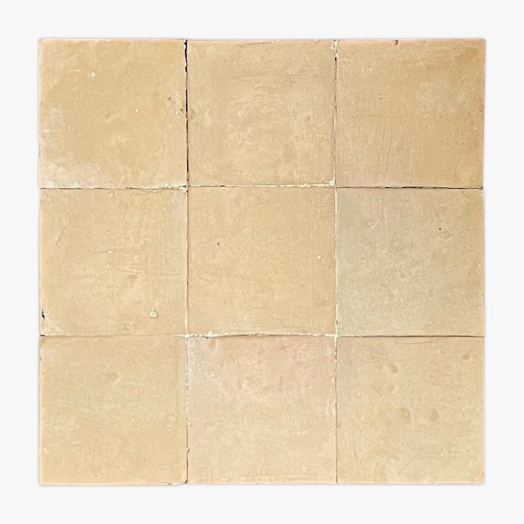 Natural Unglazed 4x4 Zellige Tile