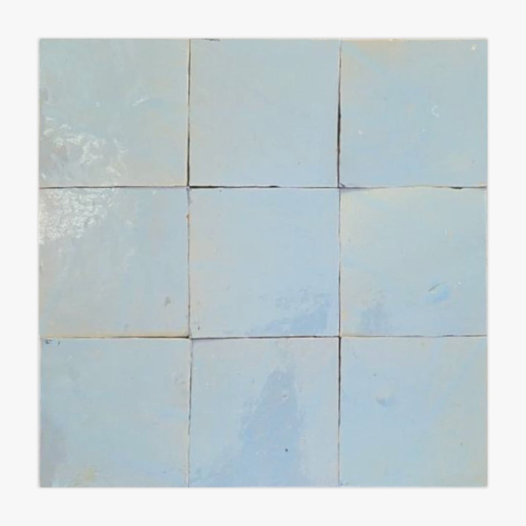 Duck Eggshell Glazed 4x4 Zellige Tile