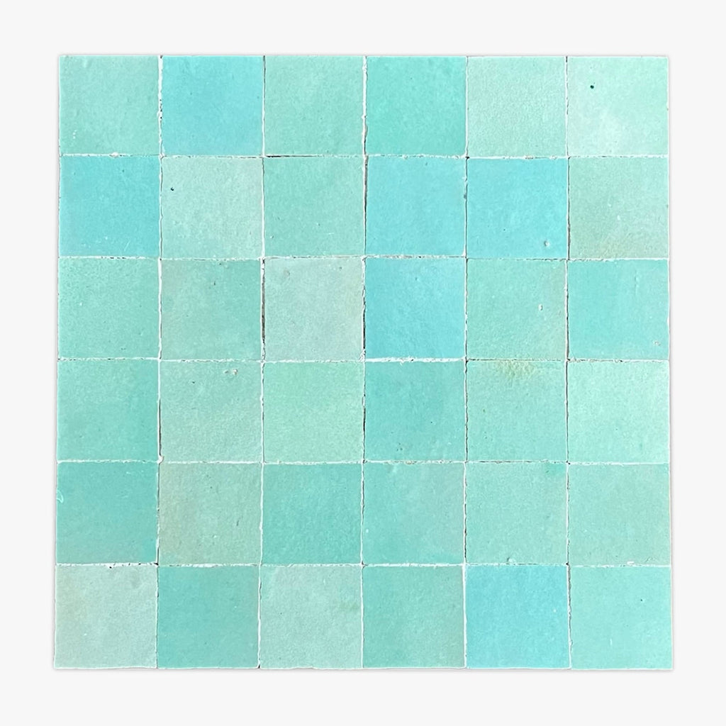 Pastel Green 2x2 Glazed Zellige Mosaic