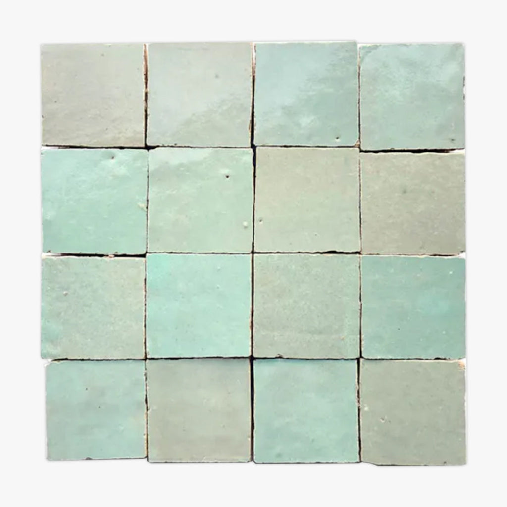 Absinthe 2x2 Glazed Zellige Mosaic