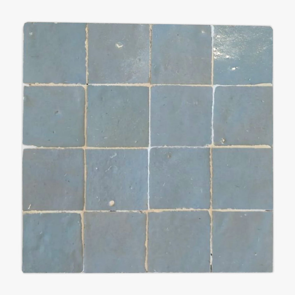 Duck Eggshell 2x2 Glazed Zellige Mosaic