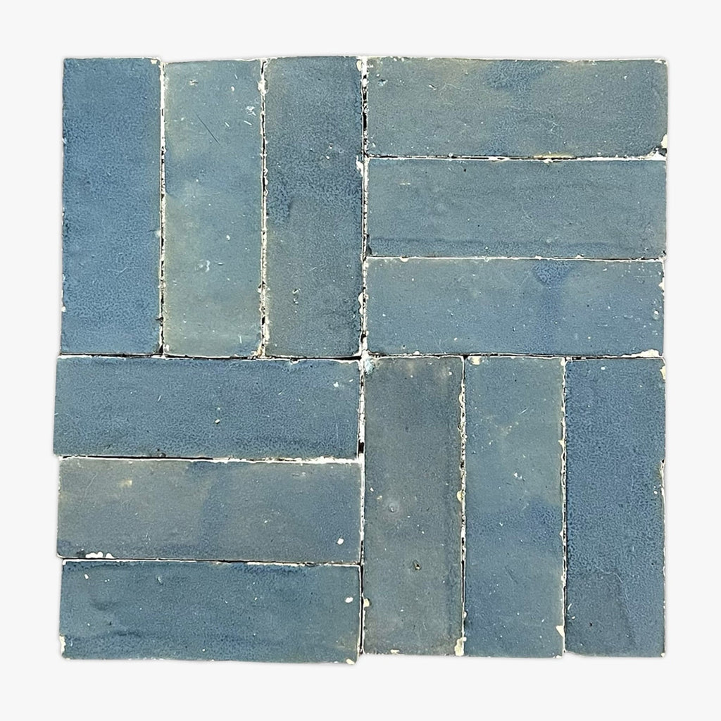Graphite Blue Glazed Bejmat 2x6 Zellige Tile