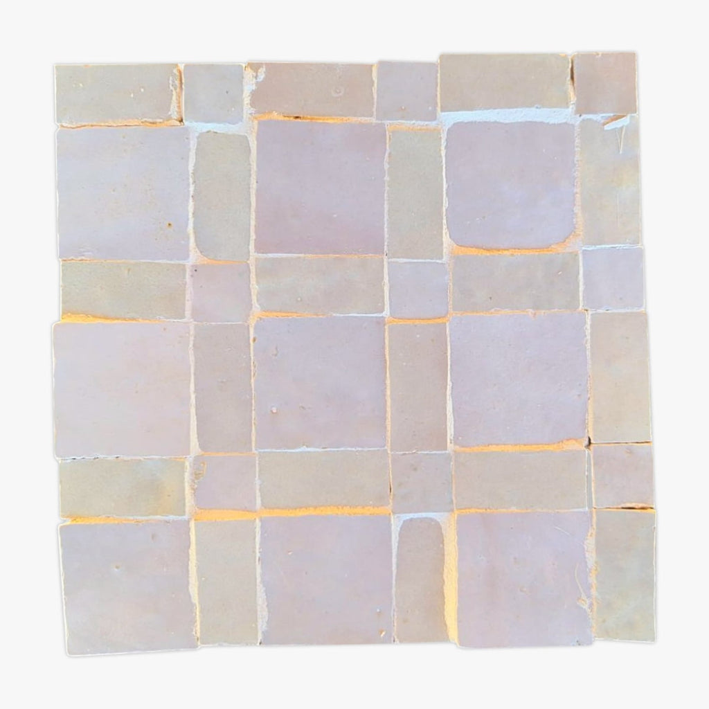 Art-Deco Gambit Glazed 8x8 Zellige Tile