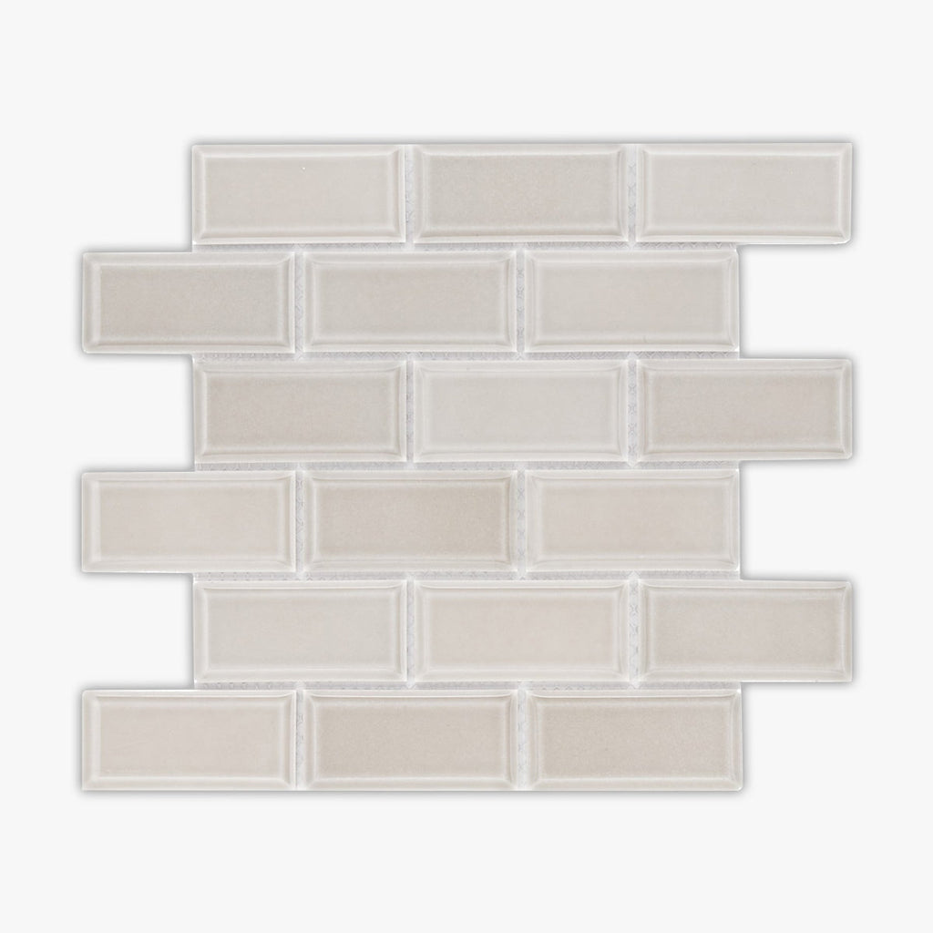 CC Mosaic Tender Gray 2x4 Brick Glazed Porcelain Mosaic