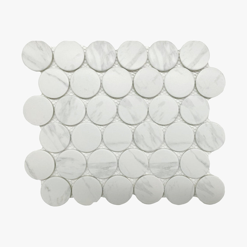 CC Mosaic Carrara Dots Matte Porcelain Mosaic