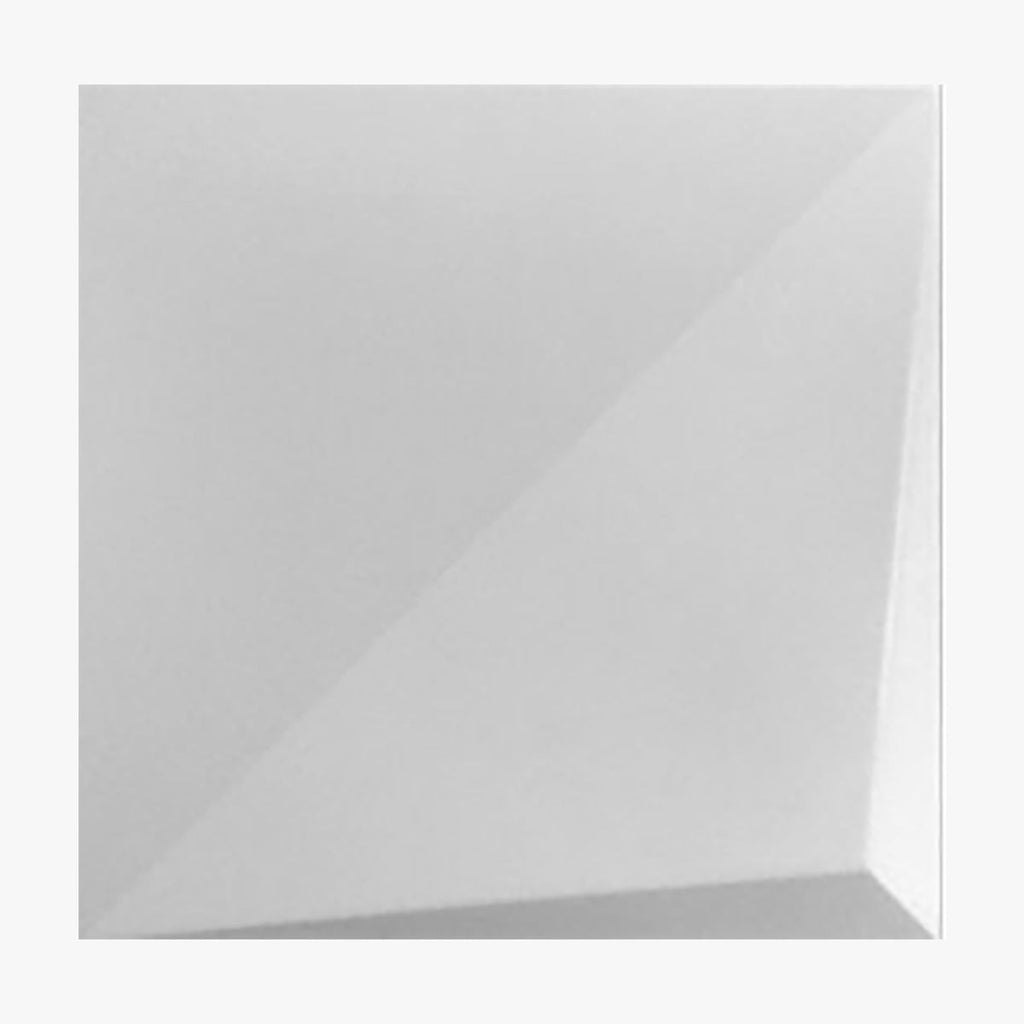 Dimensions Quasar Bright White Square Glazed Ceramic Wall Deco