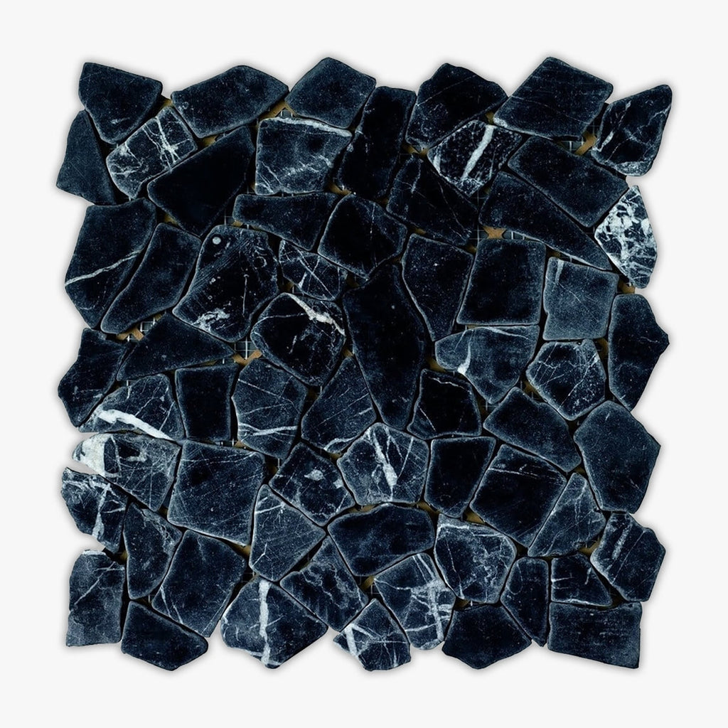 Rockart Negro Juliano Tumbled Marble Mosaic